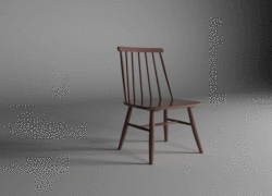 【丽维家】北欧沐风系列C-320餐椅 原木色