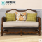 【丽维家】SF6美式实木布艺沙发组合图片