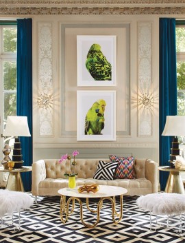绿色鹦鹉客厅装饰画装修效果图