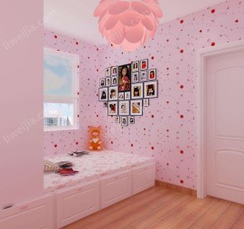萌萌哒粉红色卧室空间装修效果图
