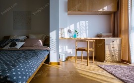 日式风卧室书房装修效果图