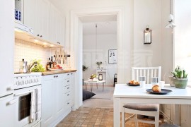 白色宜人北欧风格厨房装修效果图片